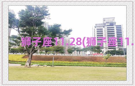 狮子座11.28(狮子座11.30运势)